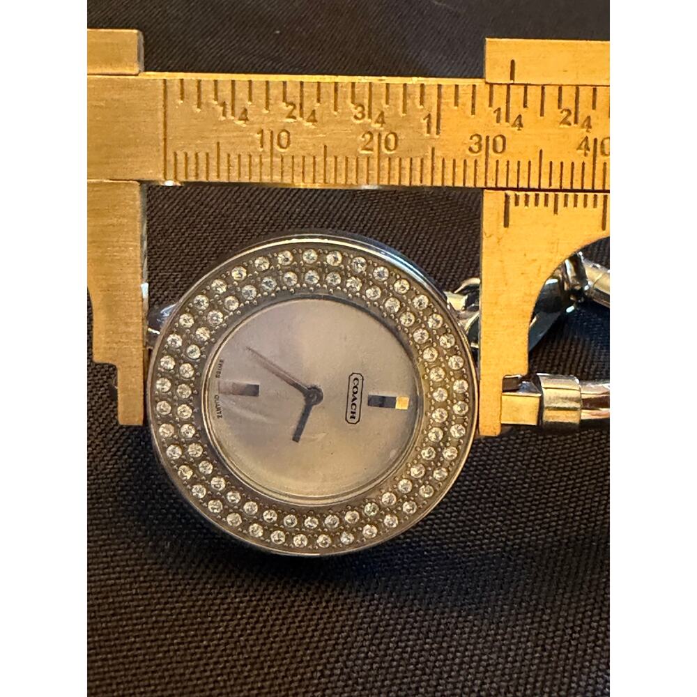 Vintage Coach interchangeable bezel bangle watch gift set 0274, never used 6.5” - Picture 12 of 16